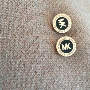 MK gold color earrings